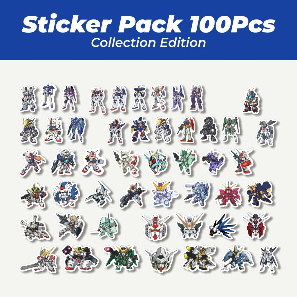 

Hot Stiker Kartun Mobile Suit Gundam Lucu Anti Air Stikers Berperekat Waterproof Sticker Decal Buat Motor Helm Buku Journal Koper Casing HP Laptop Botol Minum