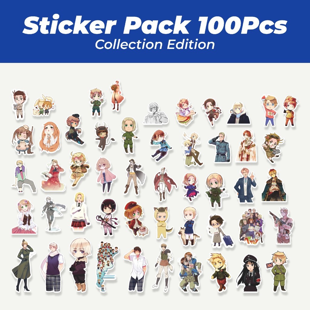 

Hot Stiker Karakter Anime Lucu Anti Air Stikers Berperekat Waterproof Sticker Decal Buat Motor Helm Buku Journal Koper Casing HP Laptop Botol Minum