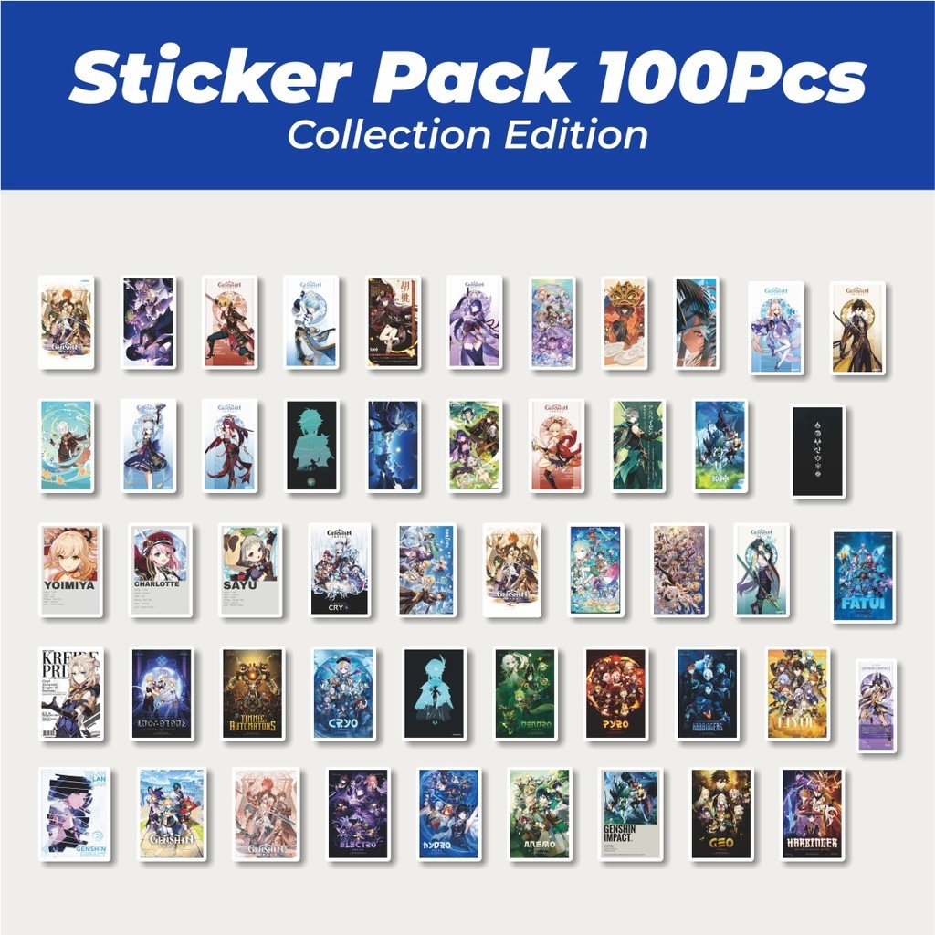 

Hot Stiker Anime Genshin Impact Lucu Anti Air Stikers Berperekat Waterproof Sticker Decal Buat Motor Helm Buku Journal Koper Casing HP Laptop Botol Minum