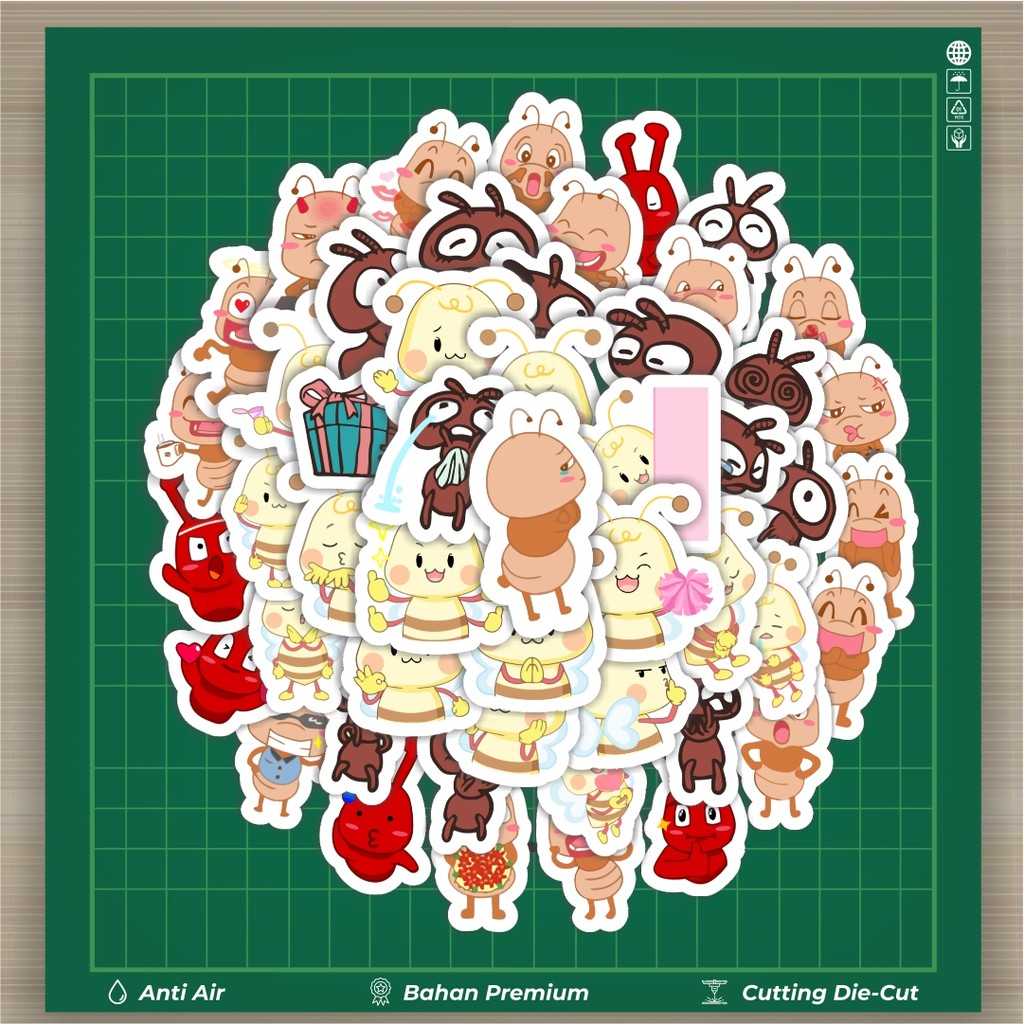 

HOT 50 PCS STIKER Hewan Semut Stiker Fashion Cars Decal Dingin Kartu Album Custom Vinyl Anti Air- Sticker Aesthetic Buku Journal Koper Casing HP Tablet Laptop Helm Motor Botol Minum