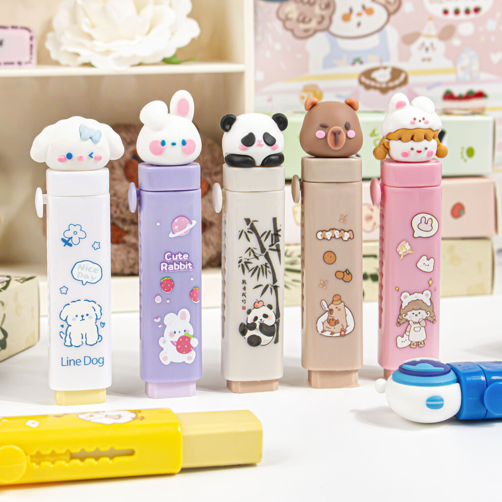 

VIRAL! PENGHAPUS PENSIL MEKANIK MOTIF KARTUN KAWAII 3D / MECHANICAL ERASER FOR PENCIL CARTOON 3D ISI 2 REFILL ERASER