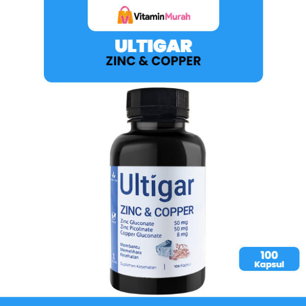 ULTIGAR ZINC & COPPER ISI 100 KAPSUL - SUPLEMEN KESEHATAN