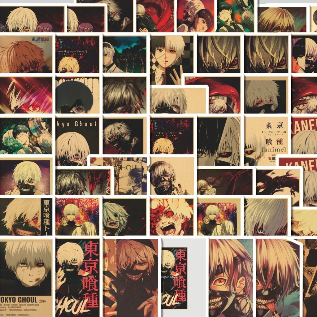 

Stiker Cutting Pack Stiker Poster Retro Tokyo Ghoul Isi 100Pcs Series Aesthetic Lucu Keren Untuk Koper Bahan Vynil