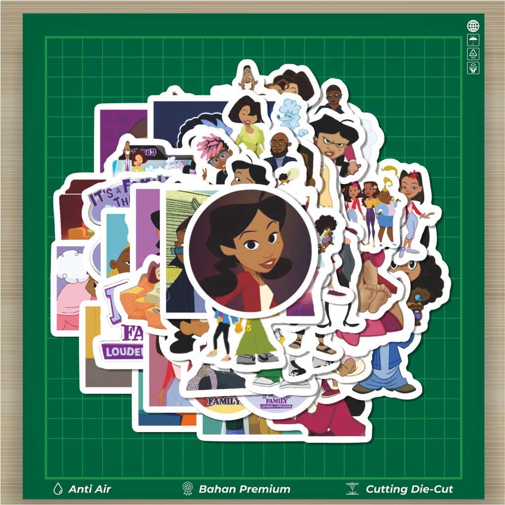 

HOT 50 PCS STIKER Sticker Kartun The Proud Family Sticker Stiker Fashion Cars Decal Dingin Kartu Album Custom Vinyl Anti Air- Sticker Aesthetic Buku Journal Koper Casing HP Tablet Laptop Helm Motor Botol Minum