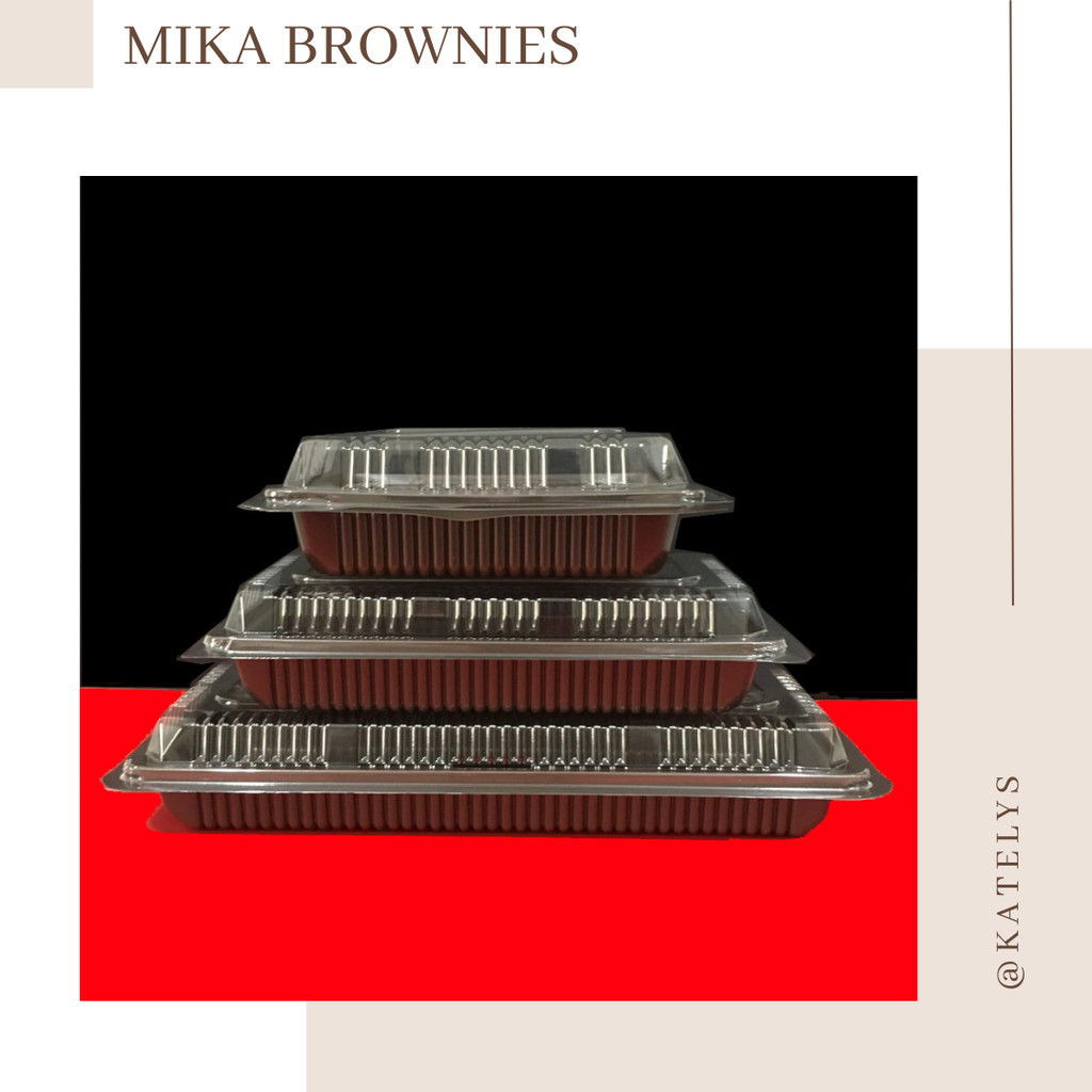 Box Mika Brownies | Mika Kue Makanan | Tempat Penyimpanan Kue