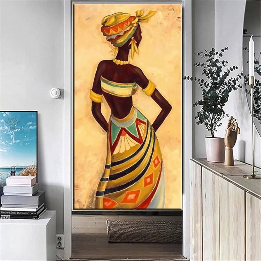 

1 pc Canvas Poster, African Black Woman Posters Home Decor Canvas Painting