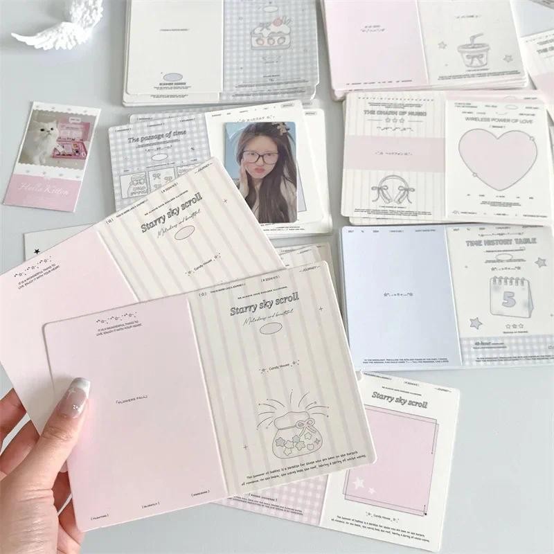

5-50Pcs Korean Style Kpop Photo Card Back Packaging Card Postcards Set Packaging Sell Album Idol Photo Gift Card Supplies