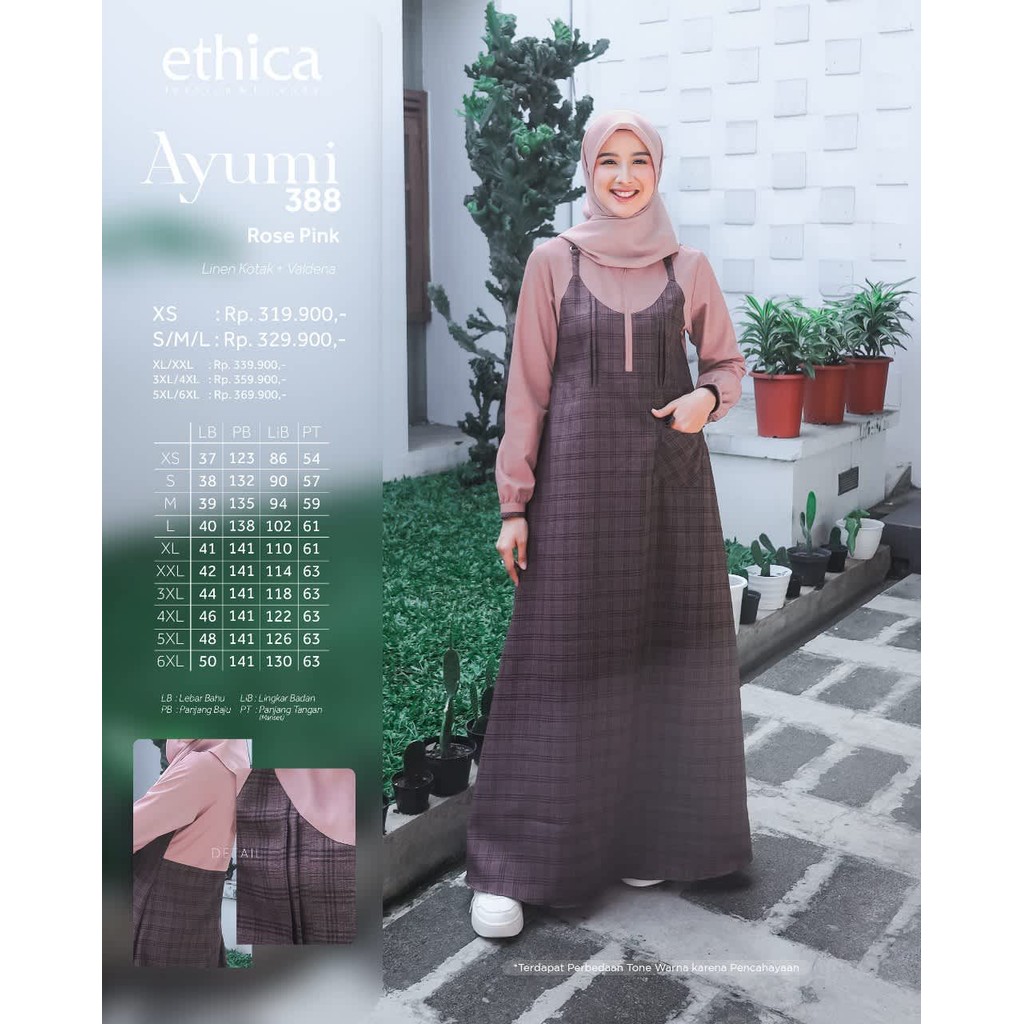 ETHICA GAMIS DEWASA  AYUMI 388 ROSE PINK