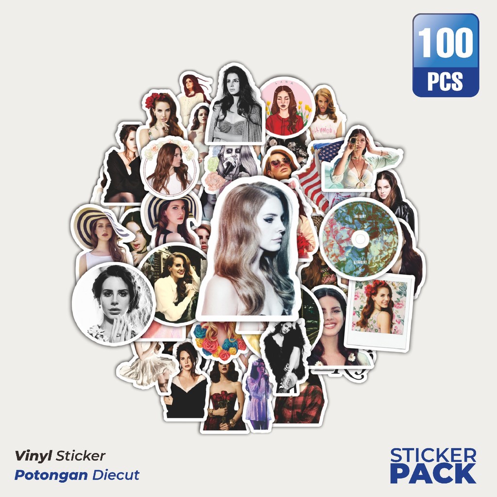 

Stiker Vinyl Stiker Lana Del Rey Waterproof Aesthetic- Untuk Laptop, Motor, dan Helm - Paper Stationery Pack