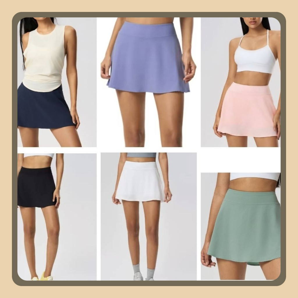CECILIA SKORT Bawahan rok olahraga wanita tennis golf workout gym pilates senam