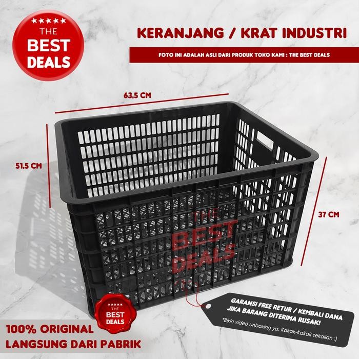 

[INSTAN BANDUNG] Container / Keranjang / Krat Industri Buah Sayur Ikan