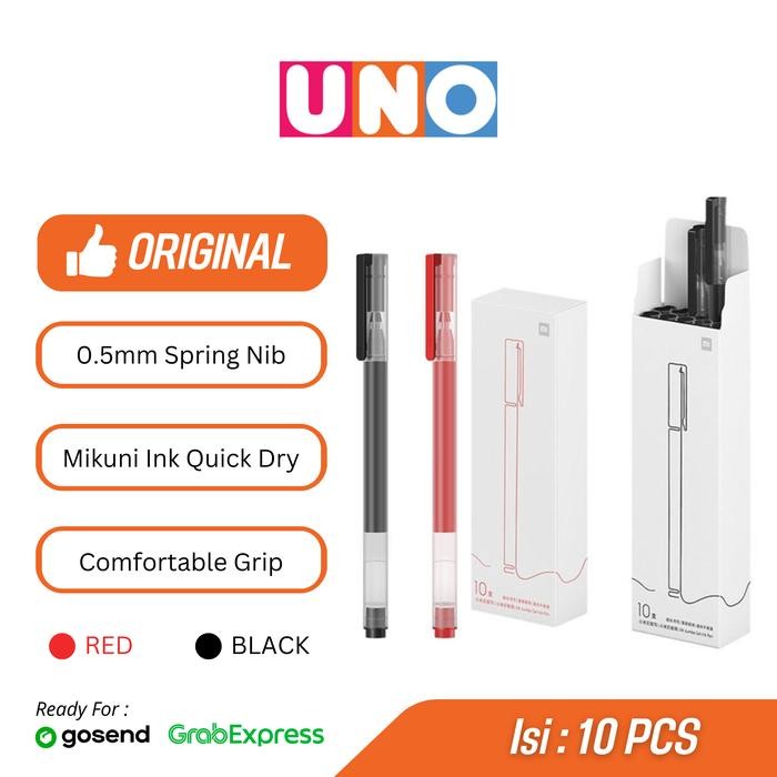 

Xiaomi Mi High Capacity Ink Pen 10pcs Pulpen - Merah