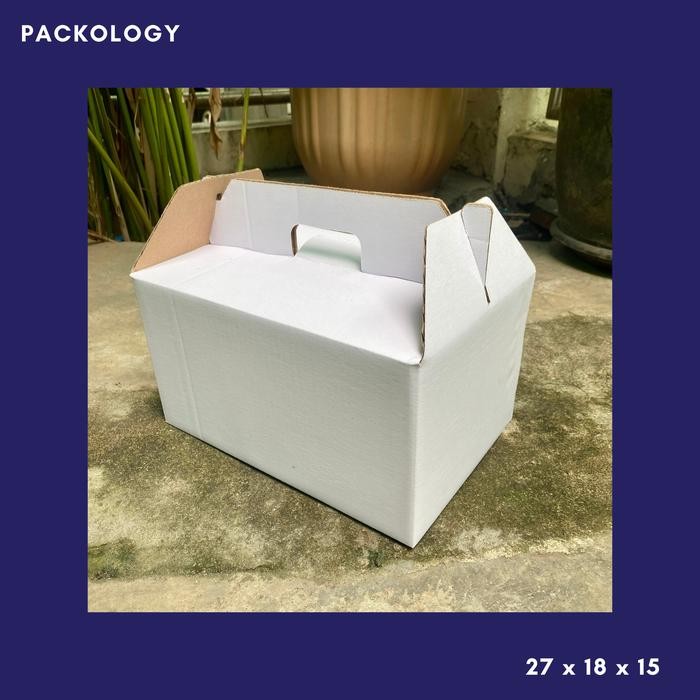 

[PROMO BARANG BARU] Kardus Box Jinjing 27x18x15 cm White - Polos/Packaging/Box/Hampers Bergaransi Terlaris