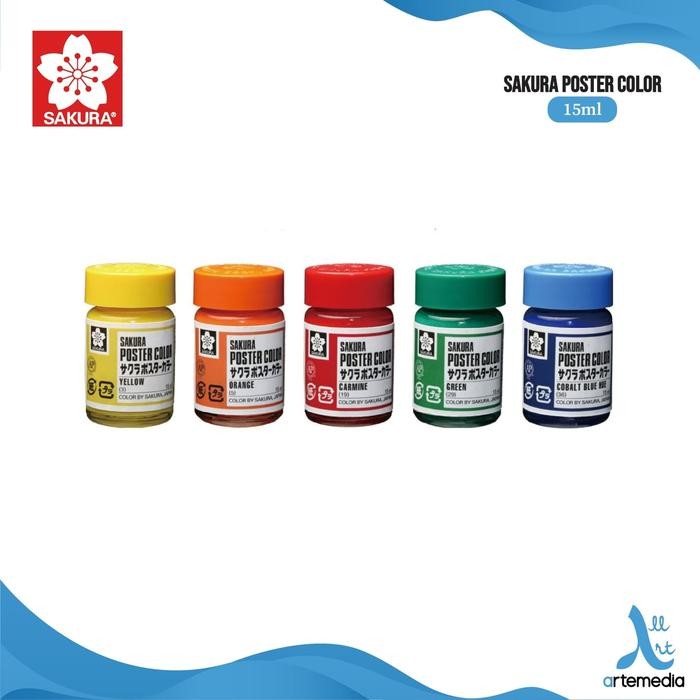 

Sakura Poster Color Paint 15ml Waterbased Cat Poster - LEMON YELLOW