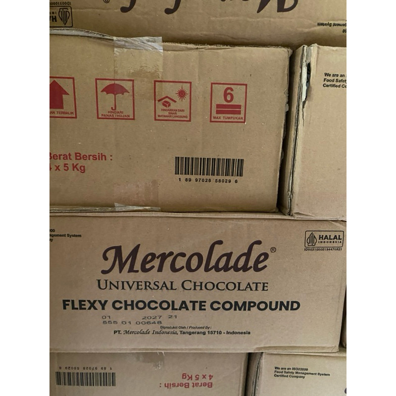 

Coklat Blok MERCOLADE FLEXY 5 kg x 4 | Coklat Batang MERCOLADE FLEXY | 1 Dus