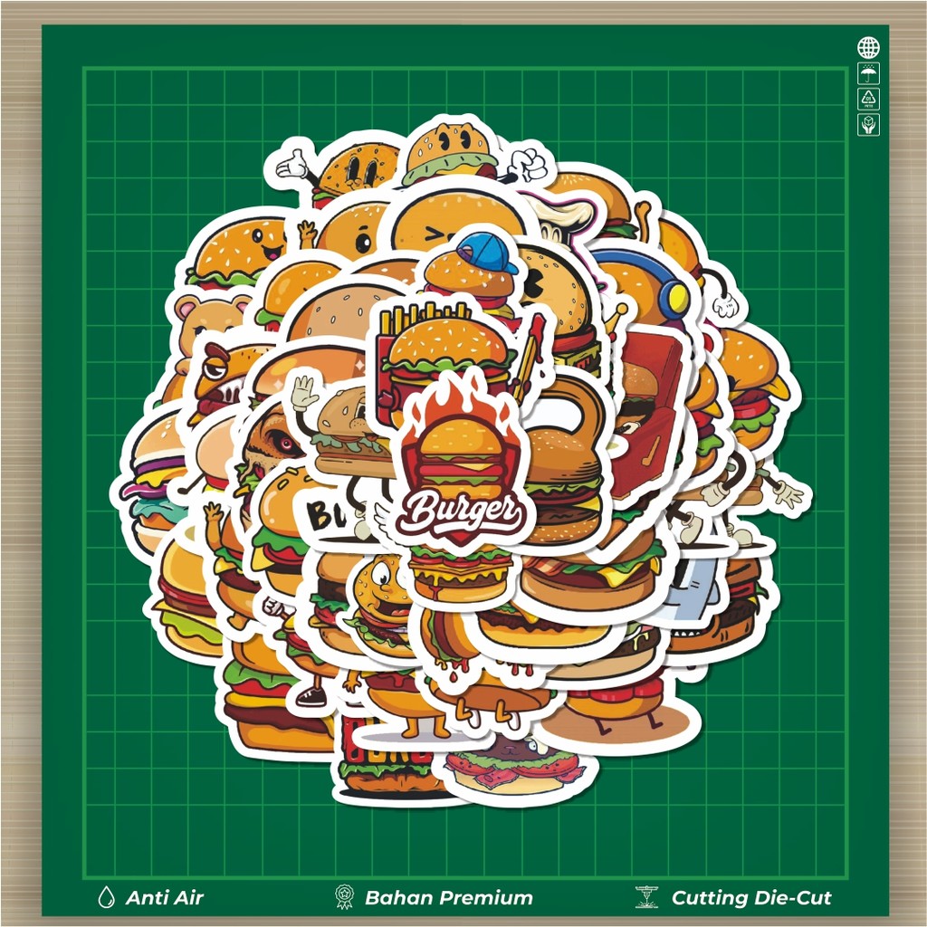 

HOT 50 PCS STIKER Stiker Food Delicious [Makanan Lezat] Stiker Fashion Cars Decal Dingin Kartu Album Custom Vinyl Anti Air- Sticker Aesthetic Buku Journal Koper Casing HP Tablet Laptop Helm Motor Botol Minum