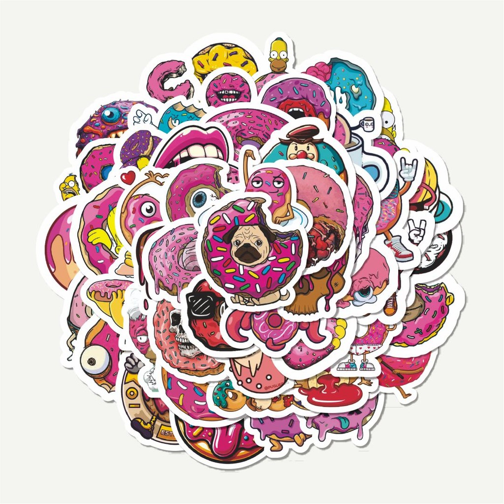 

Sticker Pack Stiker I Want A Donut Series | Sticker TUMBLR | Stiker LAPTOP KOPER HELM