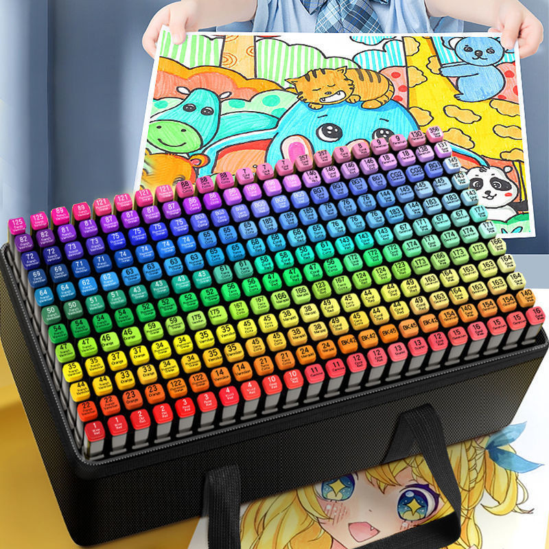 

24-120 Colors Double Headed Art Marker Pen Manga Sketch Tip Alcohol Based Pen For School Markers Art Supplies For Artist