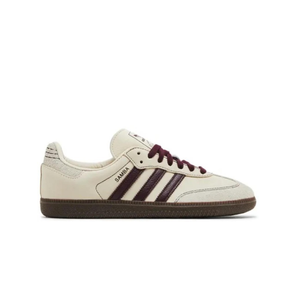 Adidas Samba OG Wonder White Maroon