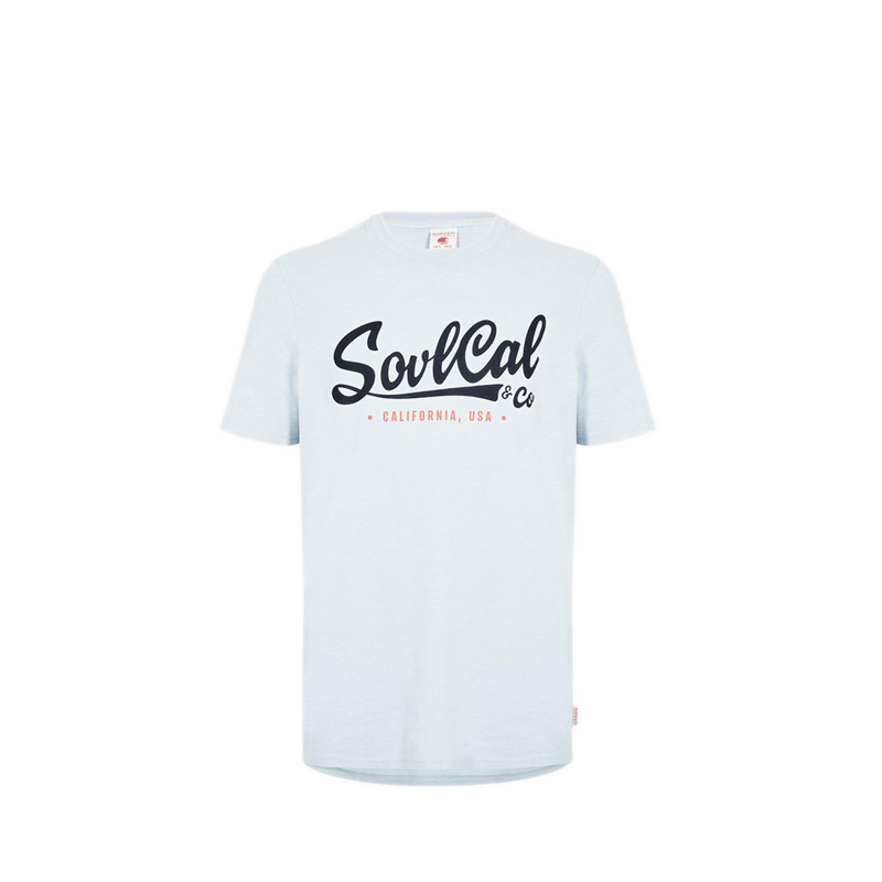 Soulcal Men's Fashion Regular Fit T-Shirts - Sky Marl