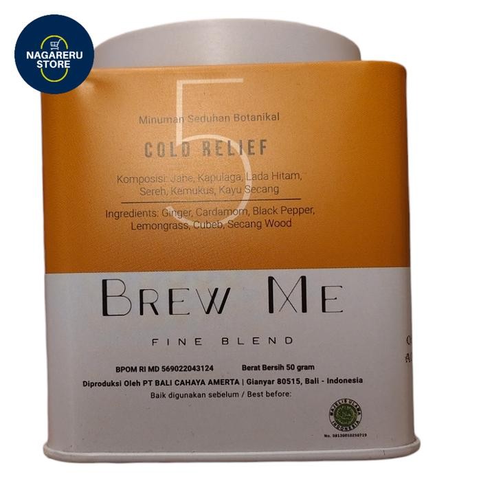 

Brew me fine blend jasmine green tea, cold relief, royal earl grey, english breakfast, and chamomile mint 50gr - Cold relief