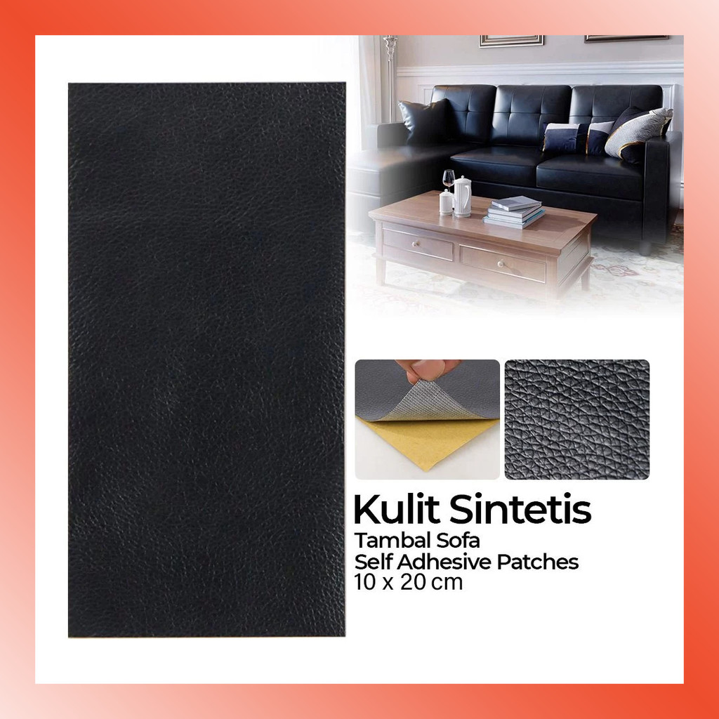 LAMMORO > TS08 Sticker Kulit Sintetis TAMBAL SOFA Jok Motor Mobil Robek Tempat Duduk Lem Stiker Patc
