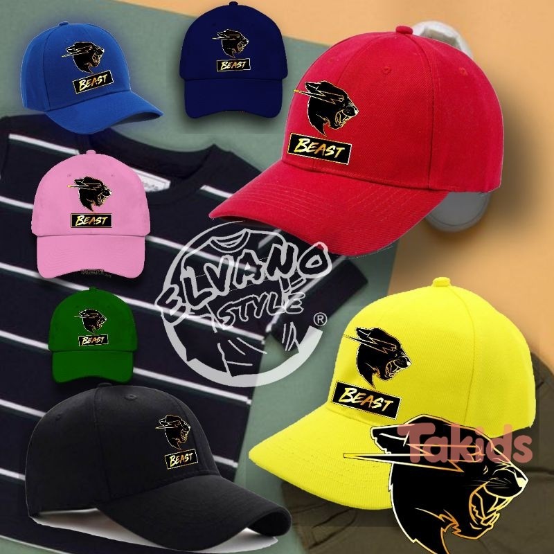 Mr Beast Topi Anak karakter Mr Beast YouTuber