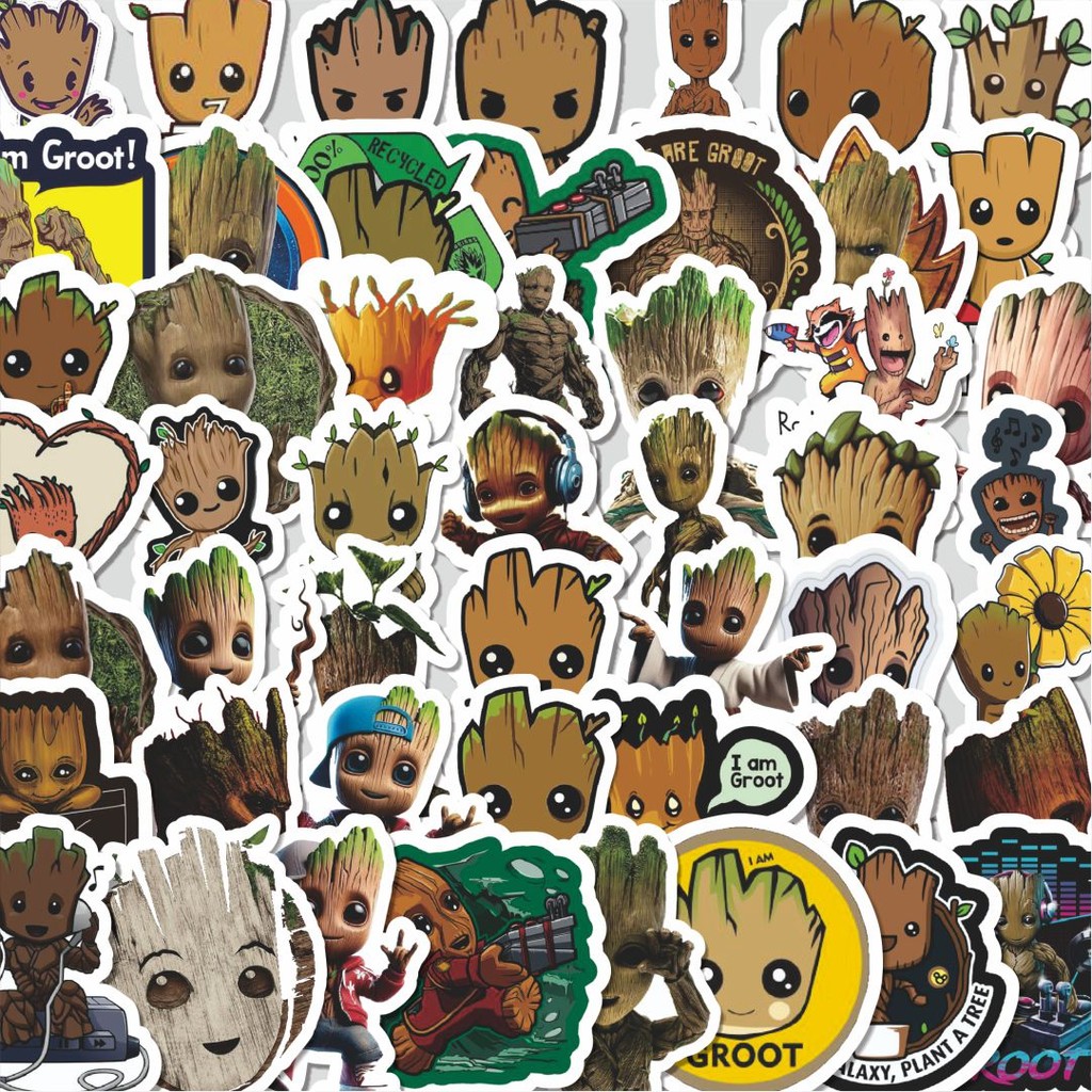 

Stiker Cutting Pack Stiker Groot Series 2 Marvel Superhero Isi 100Pcs Series Aesthetic Lucu Keren Untuk Koper Bahan Vynil