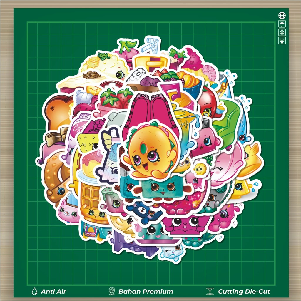 

HOT 50 PCS STIKER Stiker Shopkins Versi 4 Stiker Fashion Cars Decal Dingin Kartu Album Custom Vinyl Anti Air- Sticker Aesthetic Buku Journal Koper Casing HP Tablet Laptop Helm Motor Botol Minum