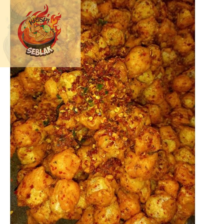 

Seblak krispi Siomay mini kering Extra pedas Daun jeruk Netto 200 gram