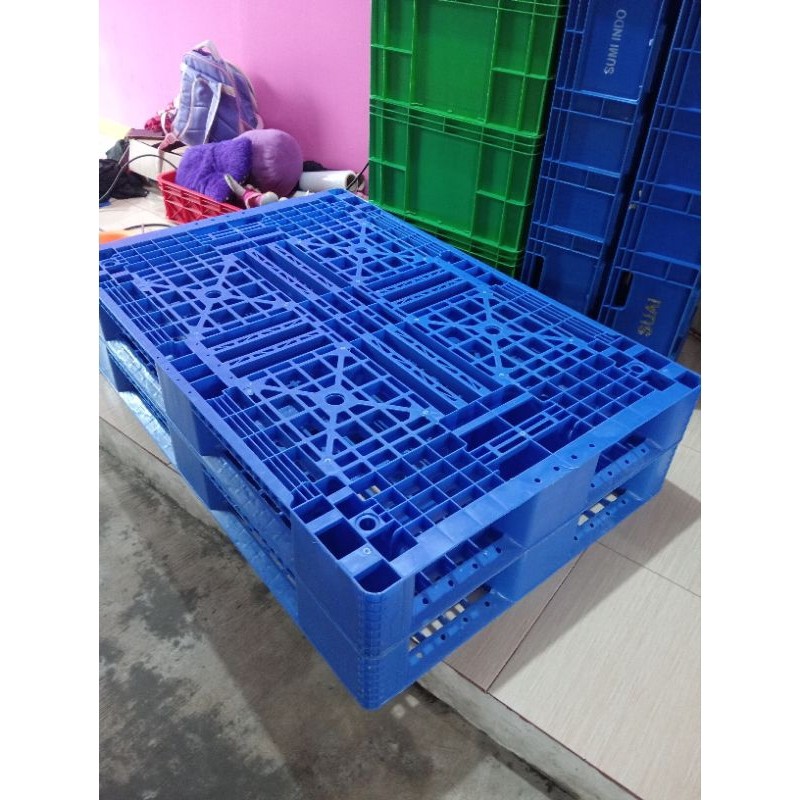 

New palet pelastik size 120x80x15 bekas rasa baruPremium