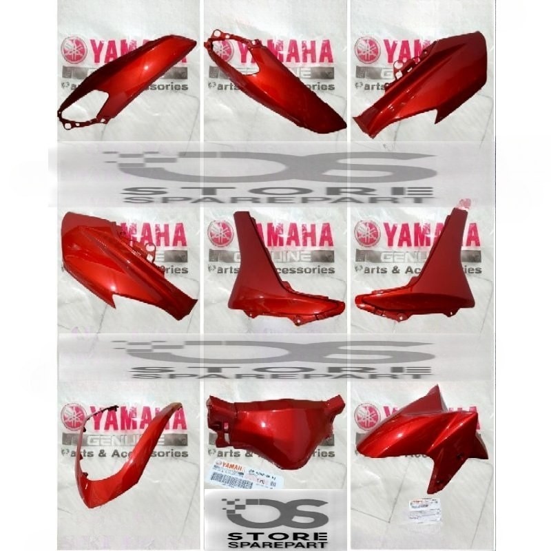 BODY HALUS NMAX OLD 2015-2019 MERAH GLOSSY PRODUK ORIGINAL YAMAHA GENUINE PART