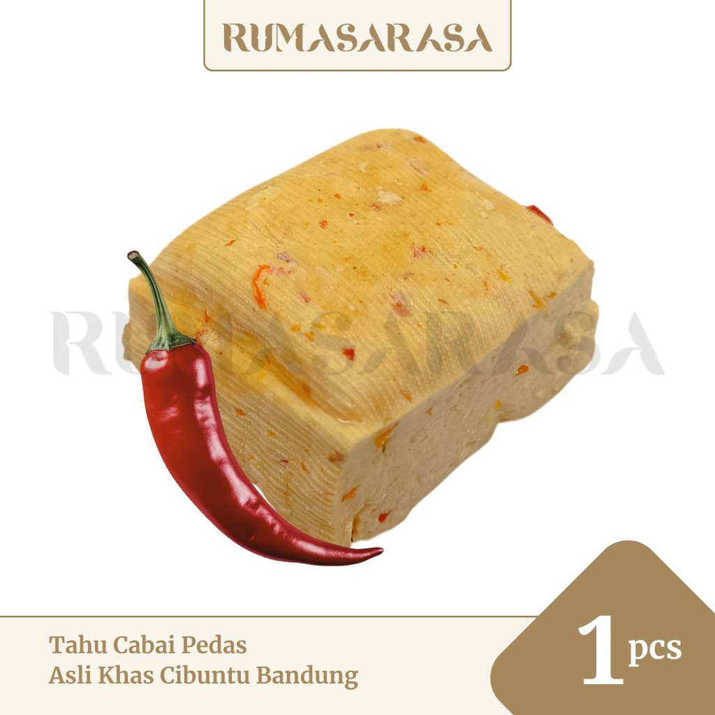 

Tahu Pedas Cabai Mentah Asli Cibuntu Bandung Merk HD - 1 Pcs | RUMASARASA