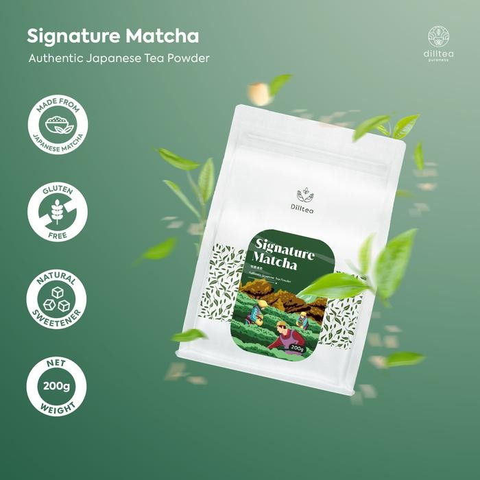 

Signature Matcha Powder 200gr By Dilltea
