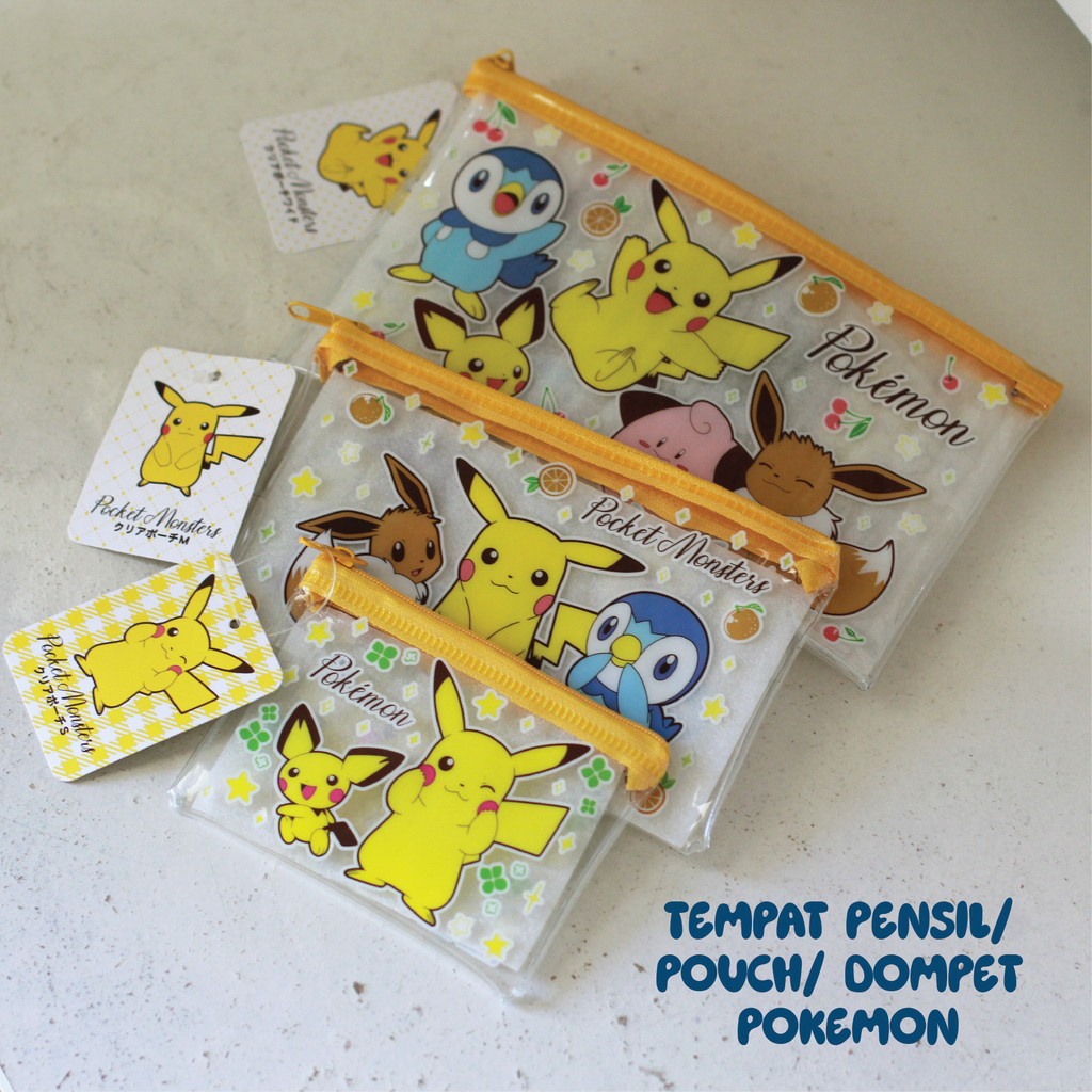 

Original Japan Tempat Pensil Pokemon Chan Pencil Case Jepang Daiso Official