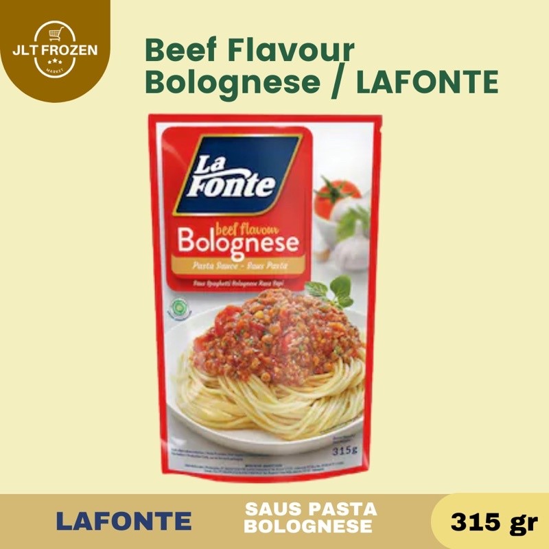 

LAFONTE SAUS PASTA / BEEF BOLOGNESE - 315gr
