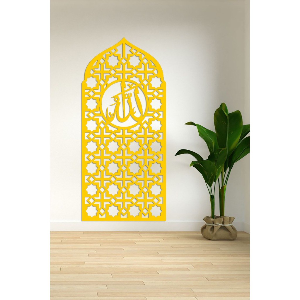 new product terbaru dekorasi - mihrab kubah lafadz allah dekorasi hiasan dinding mushola rumah