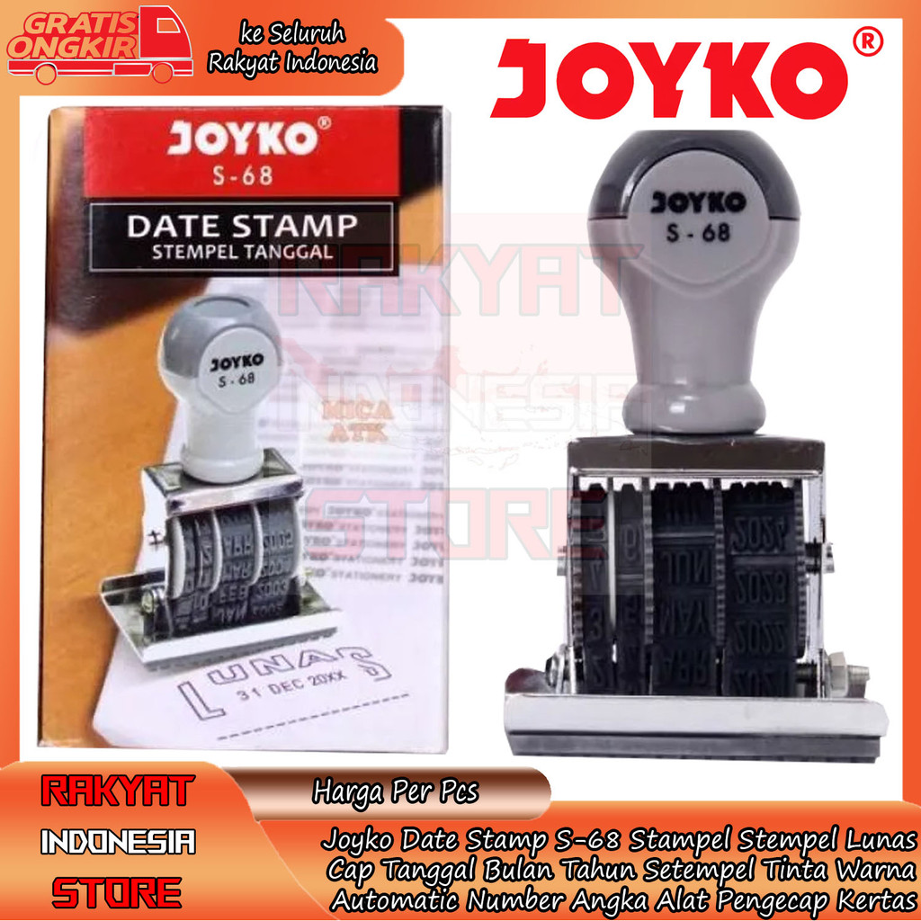 

Jk Stampel Tanggal Cap Bulan Tahun Date Stamp S-68 Stempel Lunas Setempel Tinta Warna Stemp Automatic Number Angka Alat Pengecap Kertas Date Nomor Otomatis Self Inking Setampel Sekolah Kantor Perlengkapan