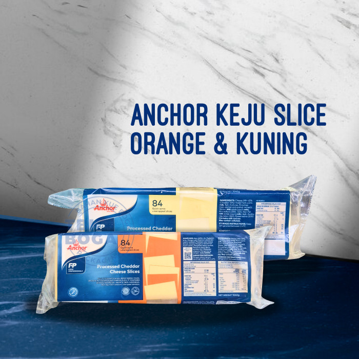 

Keju Anchor ( Orange - 84 pcs ) Slice Slices Cheddar Cheese