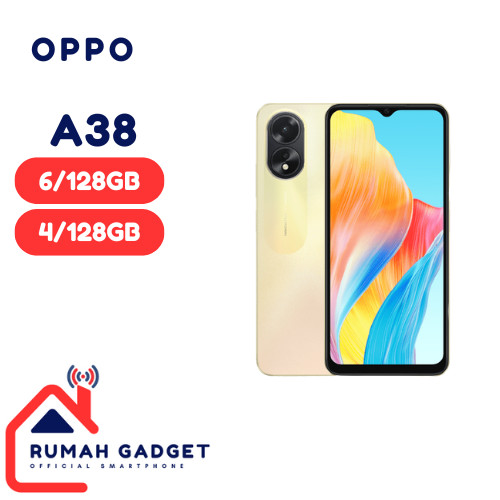 OPPO A38 6/128GB | 4/128GB RAM 6GB INTERNAL 128GB GARANSI RESMI IMEI TERDAFTAR
