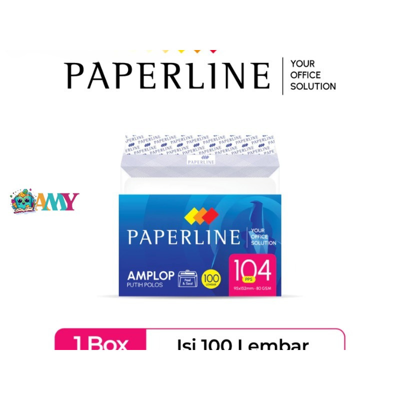 

AMPLOP EV 104 PPS 95X152 FROM PAPERLINE AMY STASIONARY