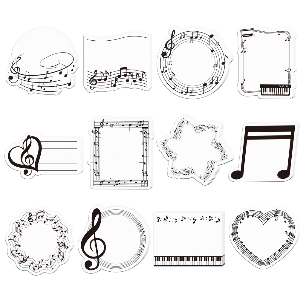 

240 Pages Musical Note Memo Pads Set Music Sticky Notes Stationery Label Notepad Self-Adhesive Memo Book For School Office