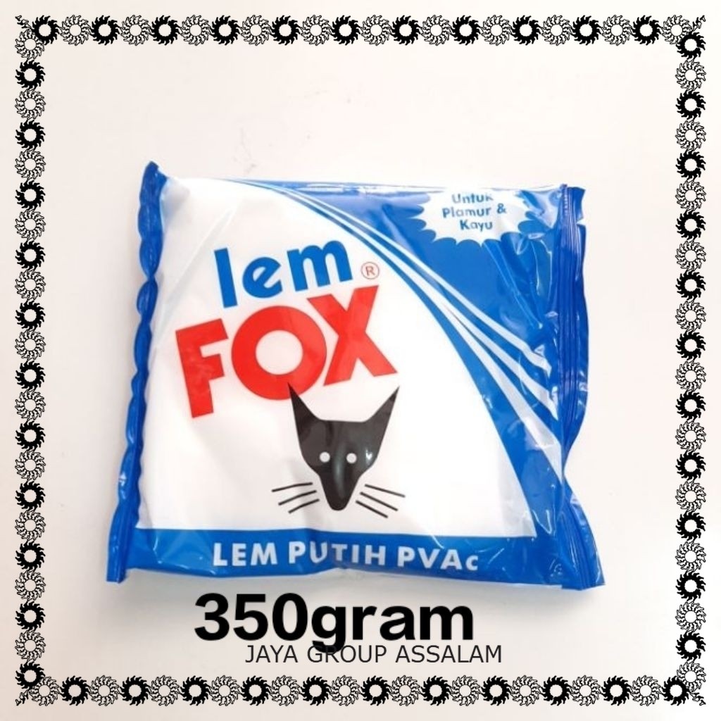 

lem kayu fox berat 350 gram/pck