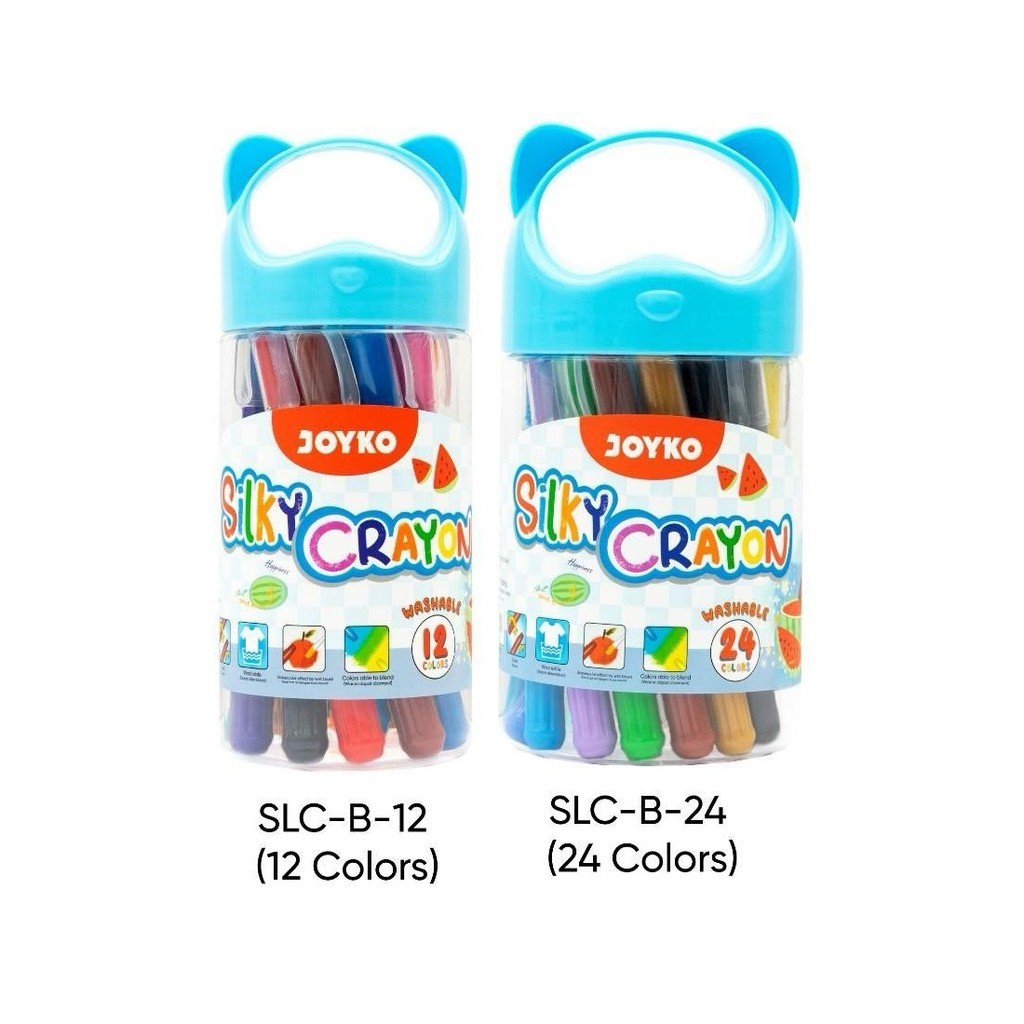 

Krayon Halus / Silky Crayon Putar 12 24 Warna - Joyko SLC-B MURAH