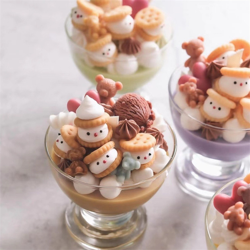 

3D Simulated Sandwich Cookies Shape Silicone Candle Mold Epoxy Resin DIY Cream Cookies Candle Mold Wax Making Soap Cake Mold