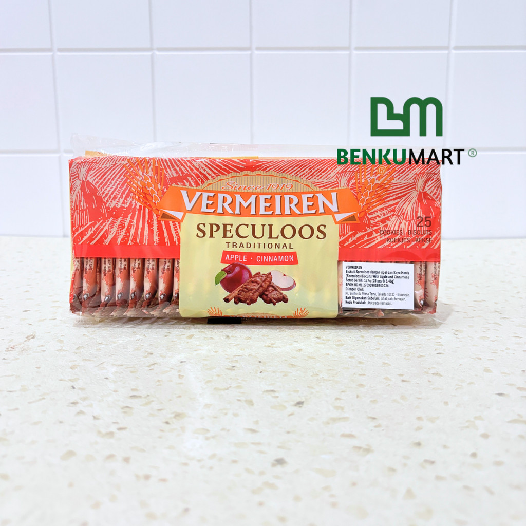 

Vermeiren Speculoos Biscuits With Apple And Cinnamon (137 gr) | Biskuit Spekulas
