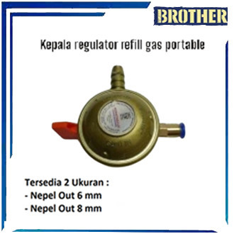 BRO - Regulator Alat isi Ulang Gas Portable / Gas Kaleng