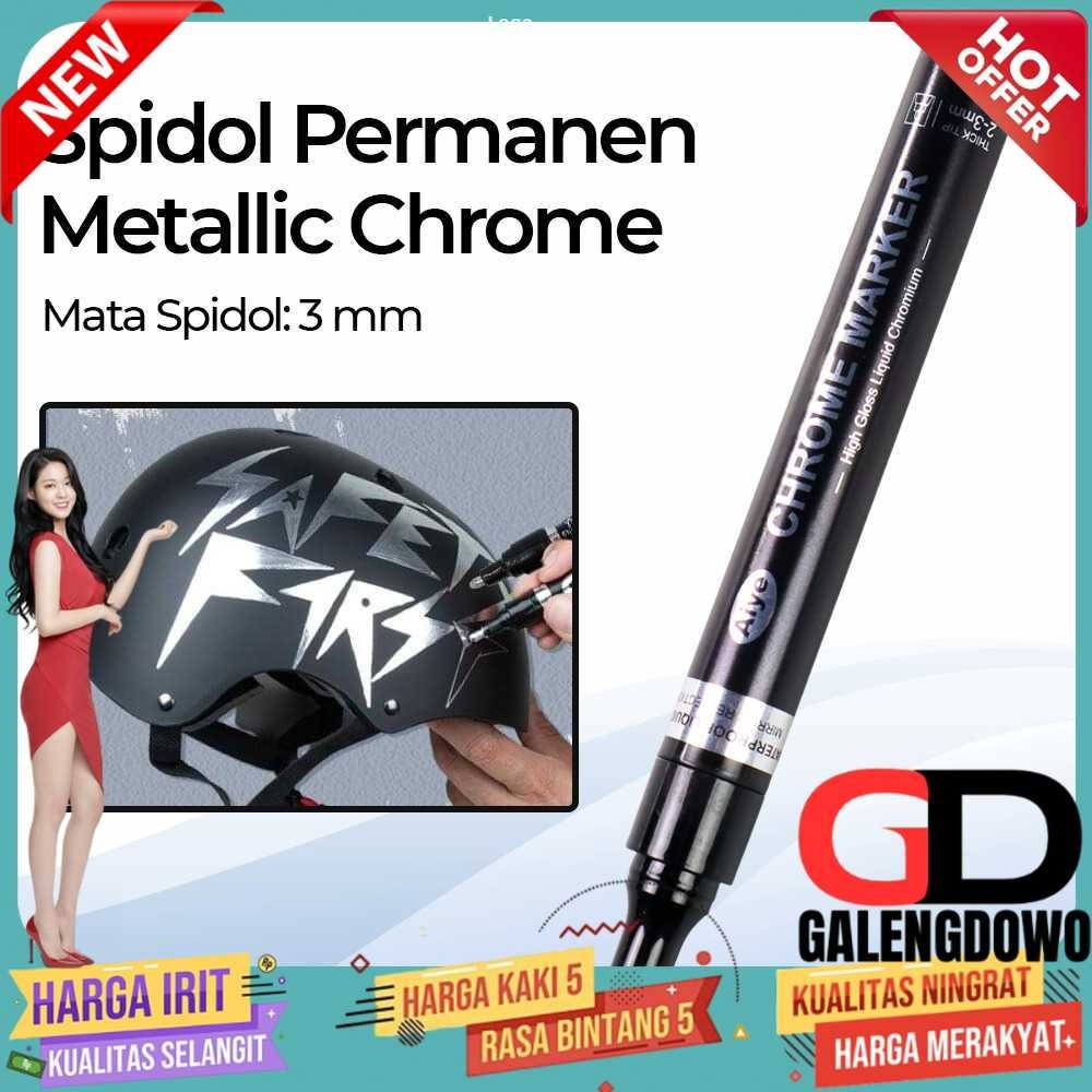 

Aiye Spidol Permanen Marker Metallic Chrome 3mm - AY-1004