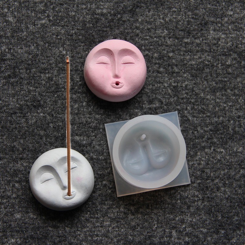 

Face Candle Silicone Mold DIY Aroma Plaster Cake Decoration Tools Resin Mold Crafts