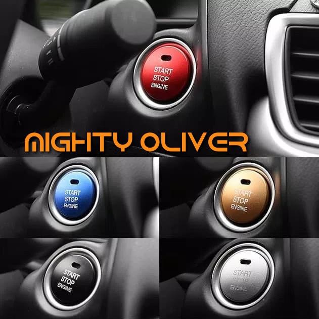 push start stop button DAIHATSU ROCKY TOMBOL START - Biru